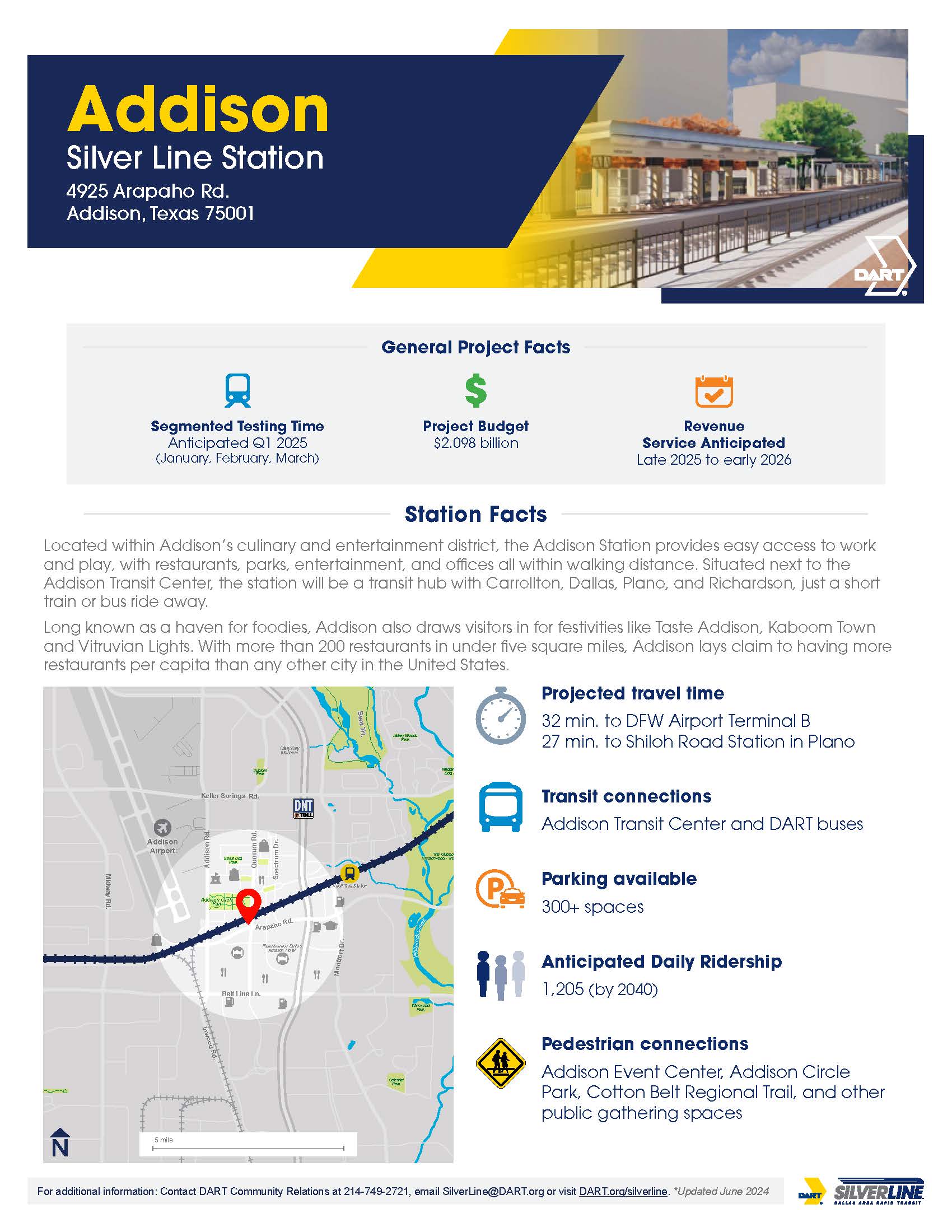 Addison Station Factsheet image