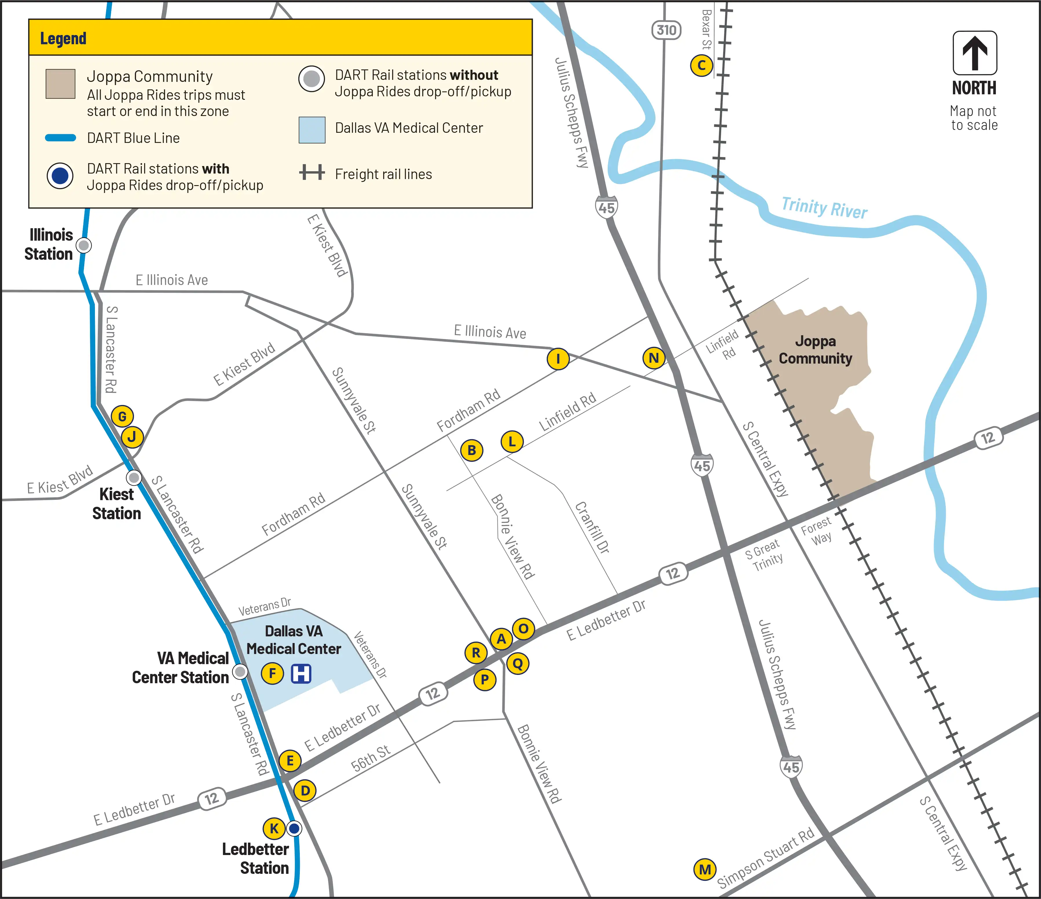 Joppa Rides Destination List