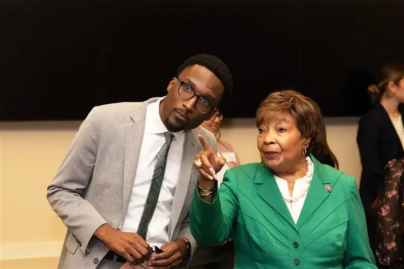 Damarcus Offord & the late US Congresswoman, Eddie Bernice Johnson Damarcus Offord & the late US Congresswoman, Eddie Bernice Johnson