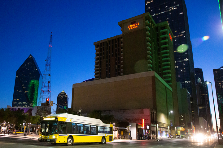 Night time shot of the West End